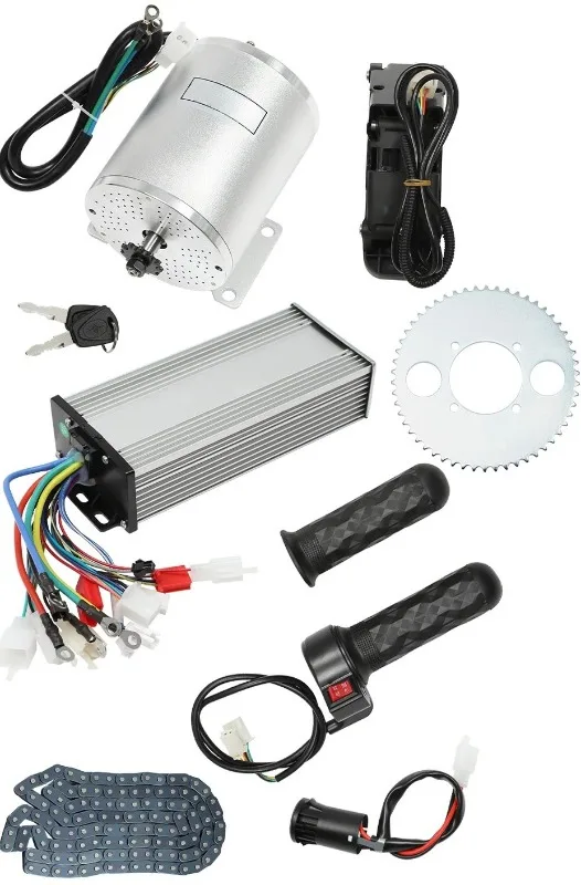 48-72V 3000W Brushless Motor Kit with Controller and Throttle for Electric Scooter E Bike Engine Motorcycle DIY Part Conversion