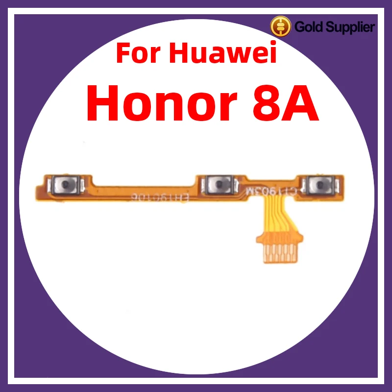 For Huawei Honor 8A Power ON OFF Volume Camera Key Button Switch Flex Cable Replacement