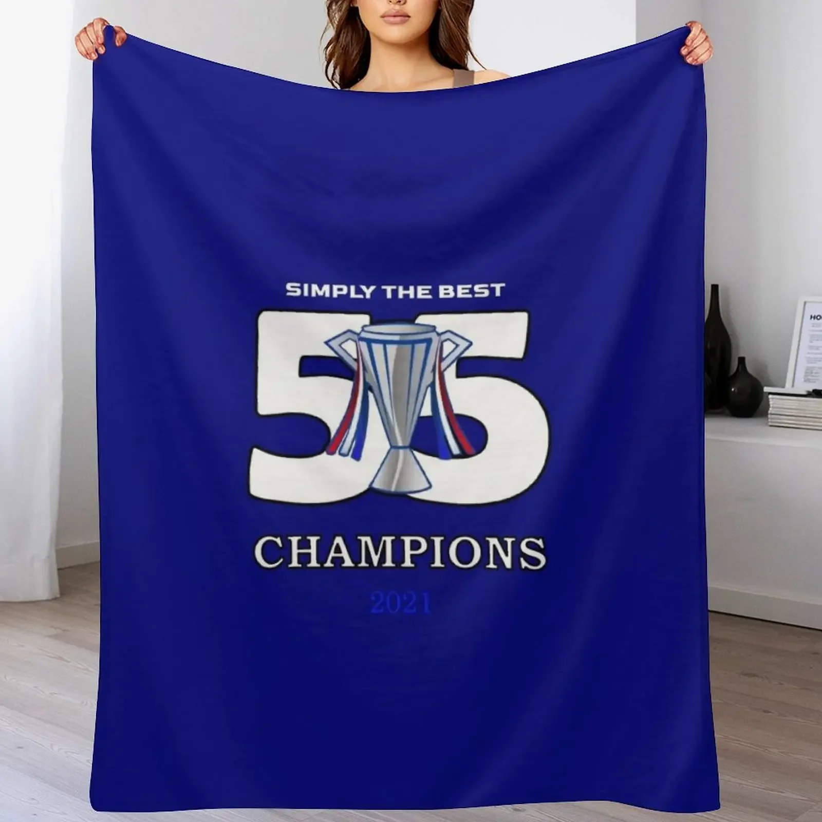 

Rangers 55 Champions Throw Blanket Thins christmas gifts Sofa Throw Plaid Blankets