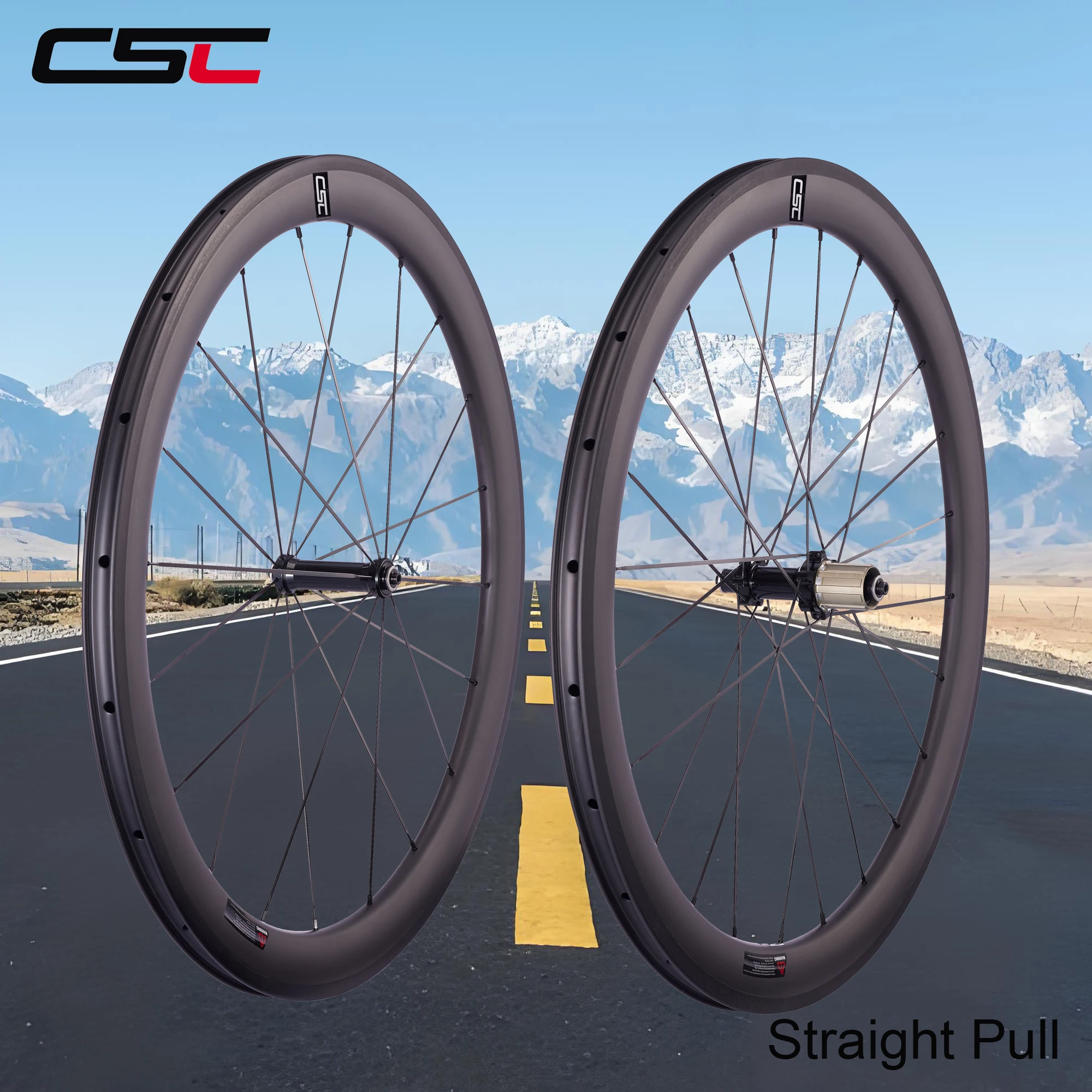 CSC UCI公認 T800カーボンホイール 700C カーボンファイバーホイール