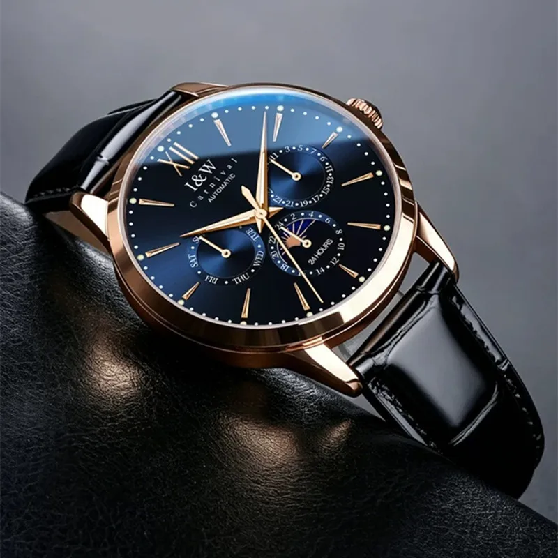 Montre CARNIVAL Mechanical Dress Watches for Man Brand Luxury Original Automatic MIYOTA Movement Men Wristwatch Waterproof Reloj