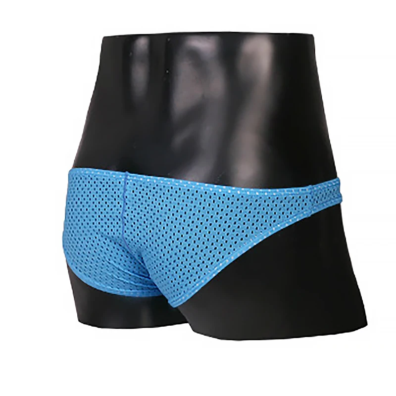 Slip Uomo Traspirante in Fibra di Bambù con Rete, Mutande Erotiche Sexy da Uomo con Tasca per Pene