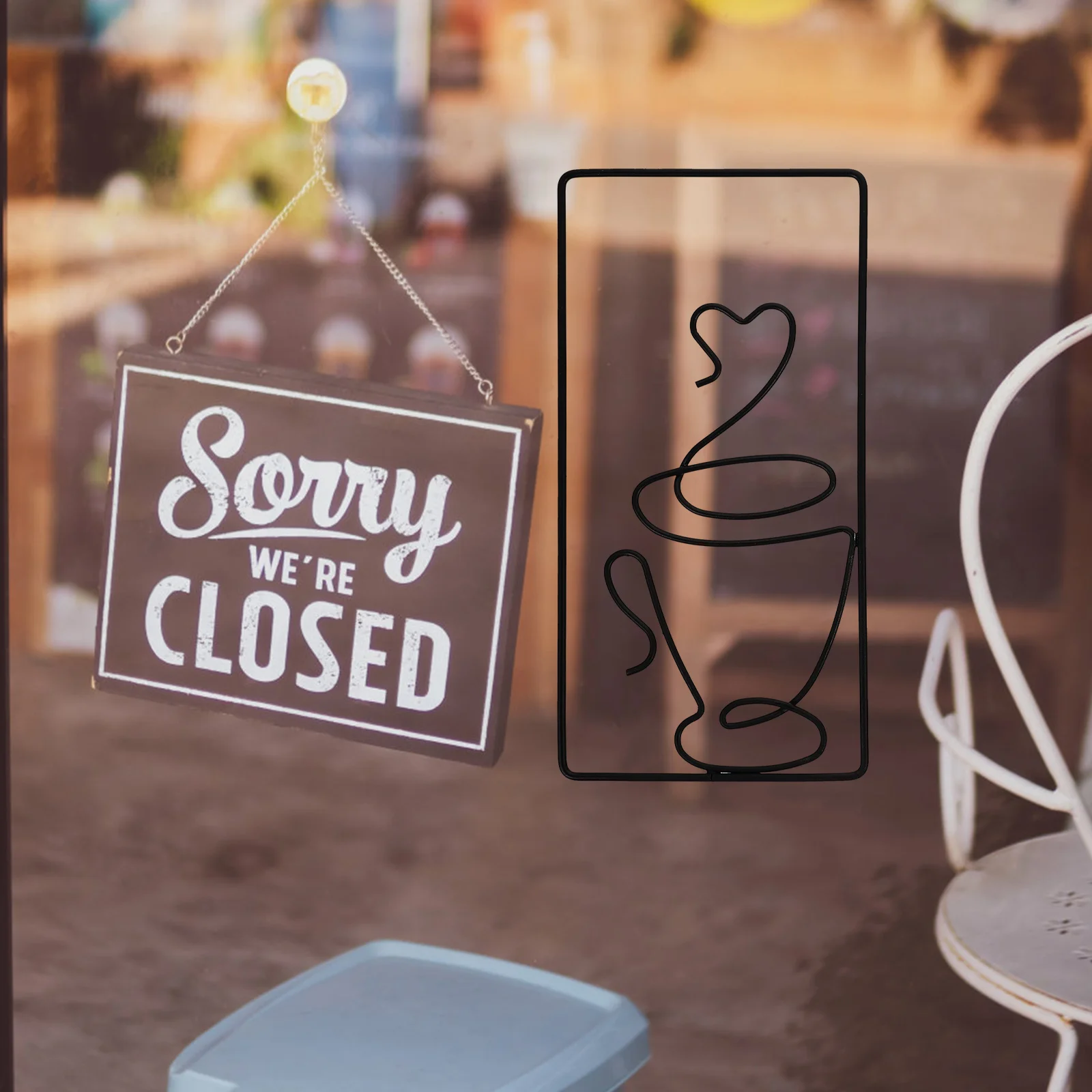 

3 шт. знак чашки из кованого железа, настенные гобелены, ретро-декор, художественная кофейная чашка, дизайн настенного искусства, металлические украшения для дома и сада