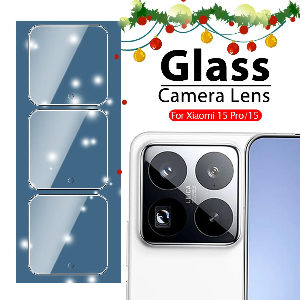 3pcs Mi15 Pro plane lens film For Xiaomi 15 Pro 15Pro 5G Clear Camera Screen Protector Xiaomi15Pro Lens Display Tempered Glass