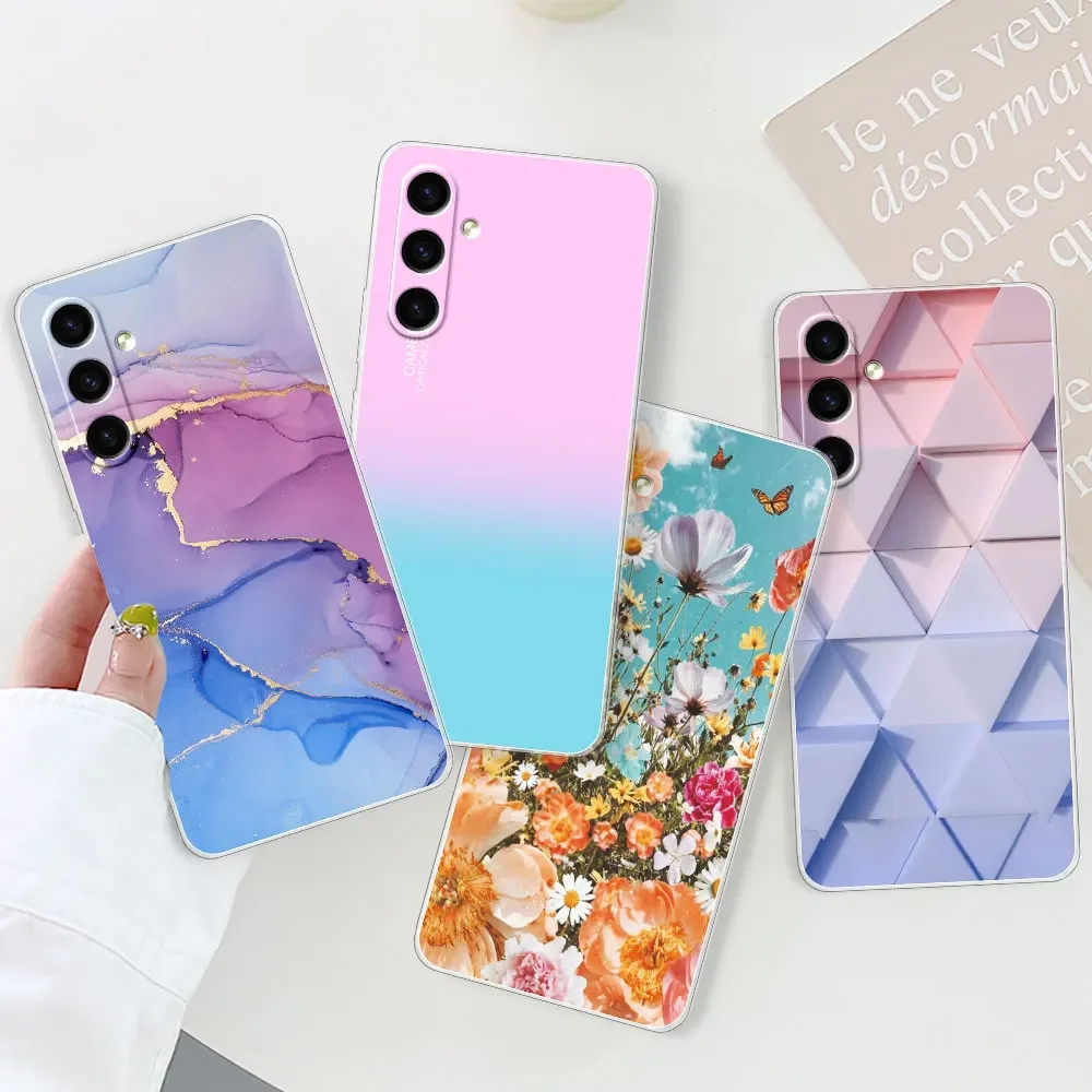 For Samsung A25 A15 A05 A05S Case For Samsung Galaxy A15 Coque Patterned Soft Silicone Clear Phone Case For Samsung A05 S Fundas