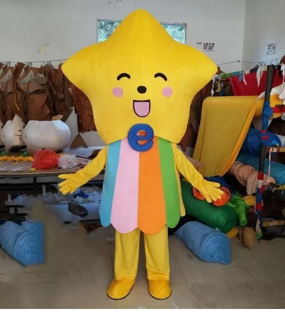 New Adult Halloween Christmas five-pointed star Fancy Dress Cartoon Mascot Costume Plush Fancy Dress Mascot Costume