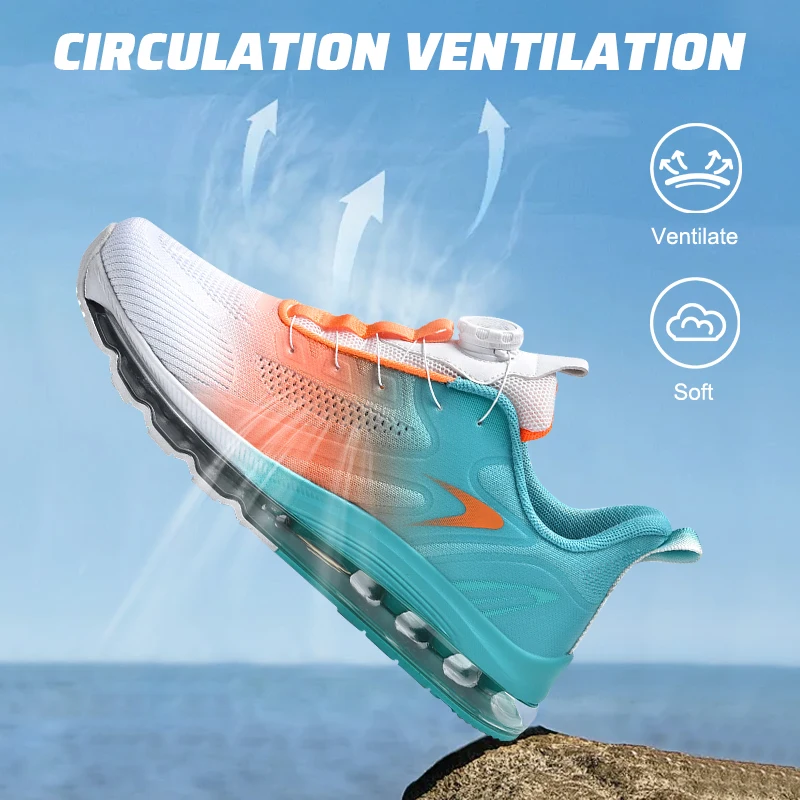 أحذية رياضية ماصة للصدمات للرجال ، أحذية مشي مضادة للانزلاق ، أحذية ركض خفيفة الوزن وجيدة التهوية ، رياضة ولياقة بدنية #4
