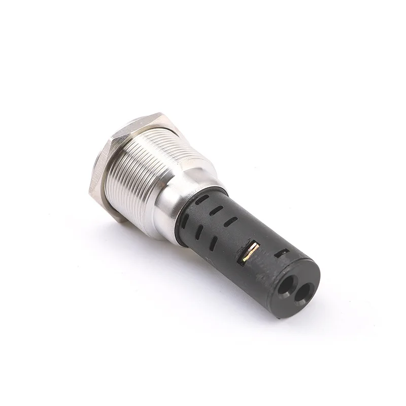 1pcs 22mm 12V/24V/220V Intermittent Buzzer Metal Pulse Waterproof Oil Band Red LED Lamp Flashing Buzzer