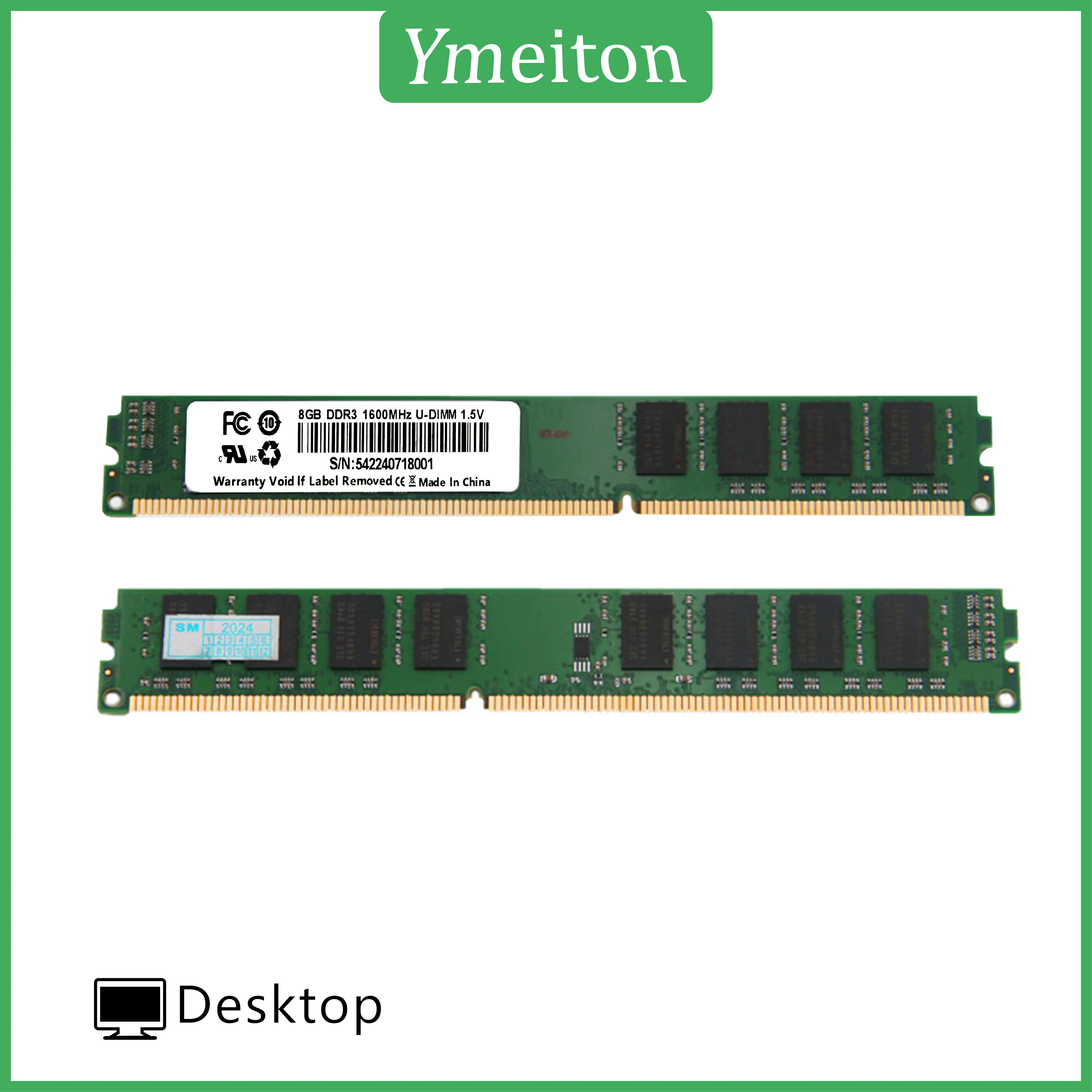 YMEITON 10PCS DDR3 desktop memory card DDR3 1333MHz 1600MHz 