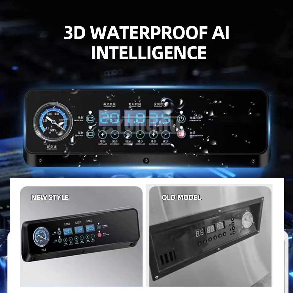 Коммерческий вакуумный упаковщик для влажной и сухой уборки, автоматическая вакуумная машина для пищевых продуктов, упаковочная машина двойного назначения, упаковщик пакетов