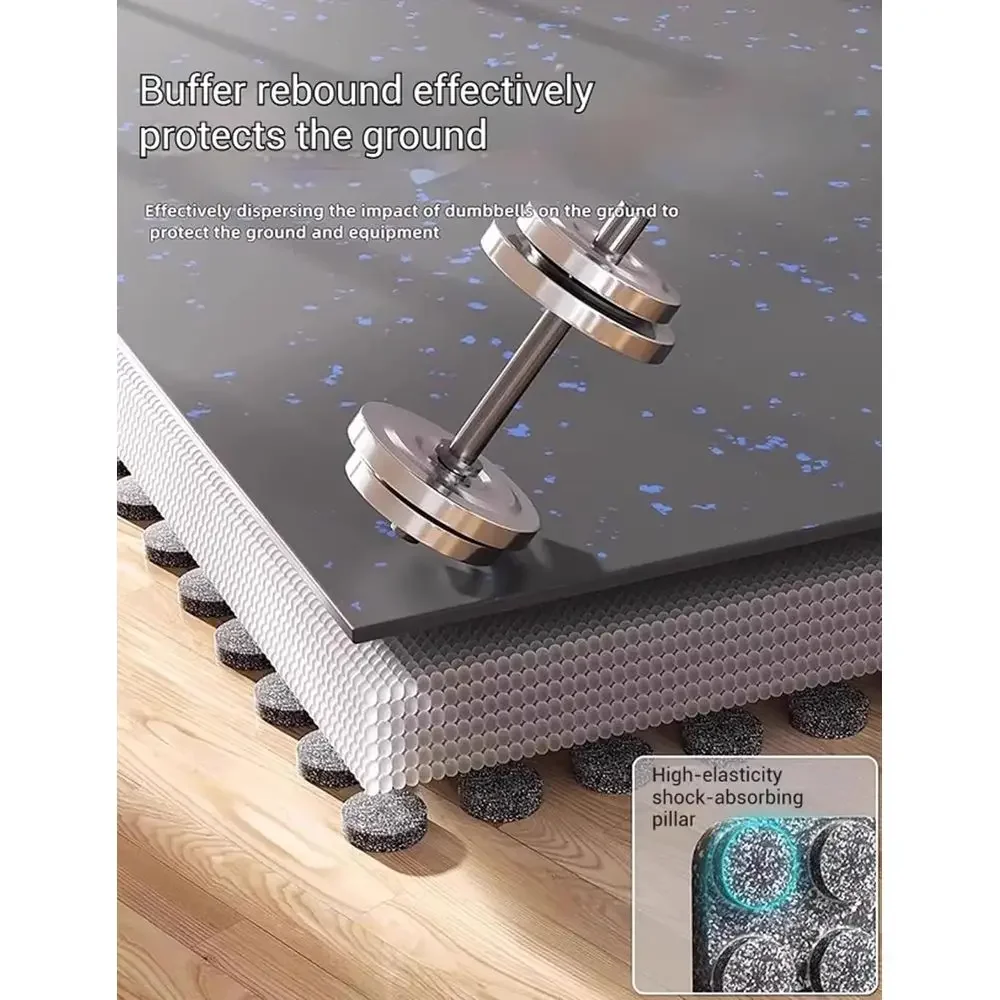 Interlocking Foam Floor Mat - Rubber Tiles for Protective Ground Cover, Ideal for Sports, Workouts, and Home Garages (Color 7, 2 view 4