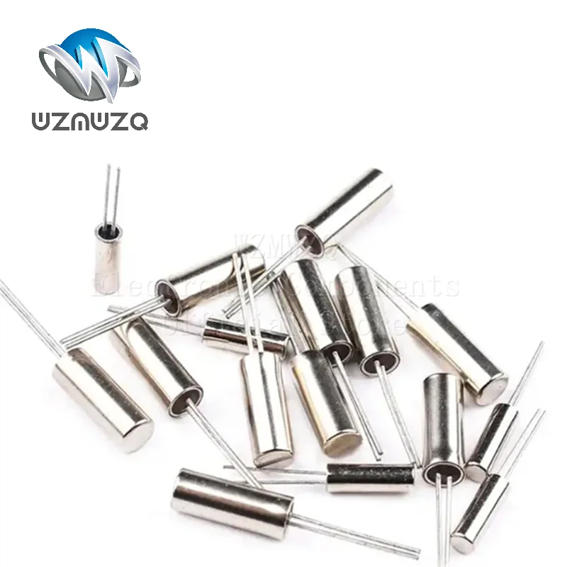 10PCS/Lot 32.768 KHZ 32.768K 3*8mm Cylinder Quartz Resonator 32.768KHZ Oscillator Quartz Crystal  12.5pF ±10ppm