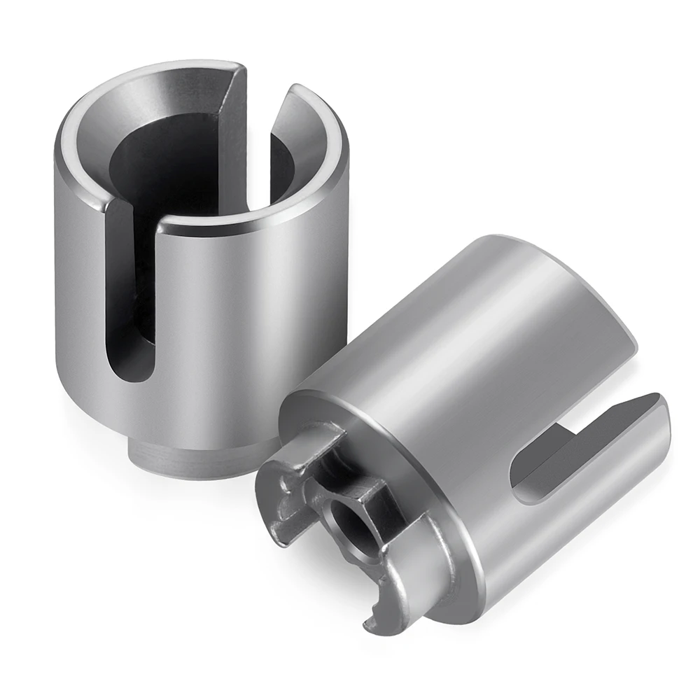 TRINOOD 2 Stuks Stalen Drive Cup Aandrijfas Voor/Achter CVD Voor 1/18 HBX 18859 18858 18868 RC Auto upgrade Onderdelen Accessoires
