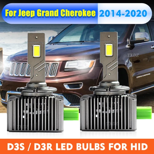 Bombillas de faros LED para coche D3R D3S luces Led 6000K 55W Kit de conversión de xenón HID para Jeep Grand Cherokee 14-20 L0000D3S 68222897AA