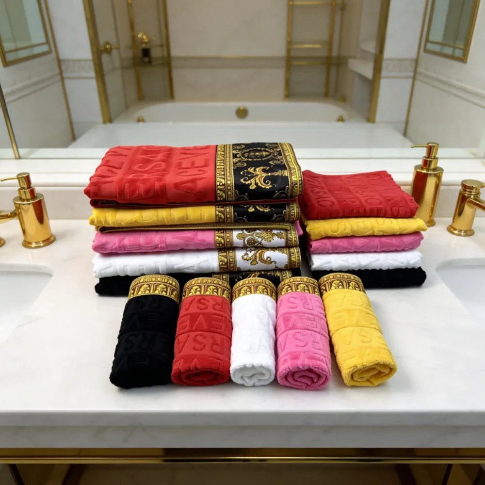 Juego de Toallas de 3 Piezas, Absorbentes, de Secado Rápido, para Baño, Playa, Estilo Hotel, Suaves y Delicadas con la Piel, Toalla Grande