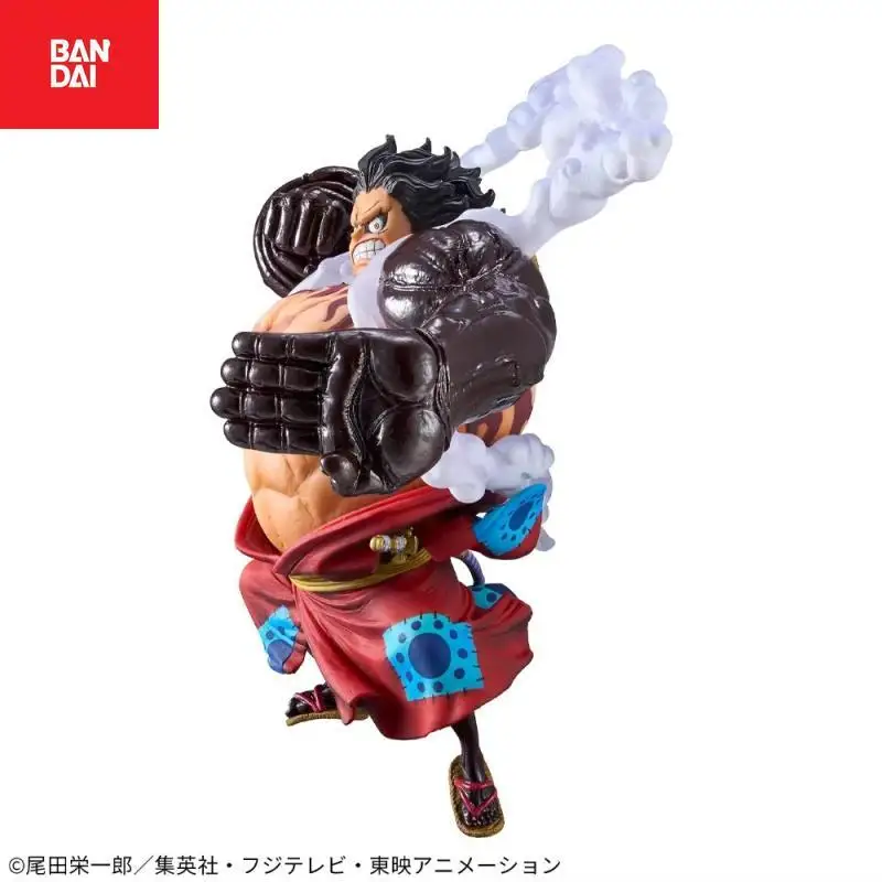Original Bandai Banpresto One Piece Monkey D. Ruffy Figur Modell Anime Gear 4. Wano Country Boundman Snakeman Echtes Puppenspielzeug
