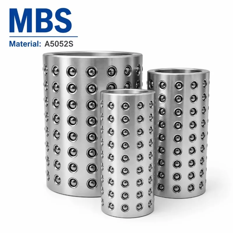 Cage de roulement à billes en aluminium conforme à la norme MBS JIS - Cage à billes pour guides de moules de précision et jeux de matrices d'estampage