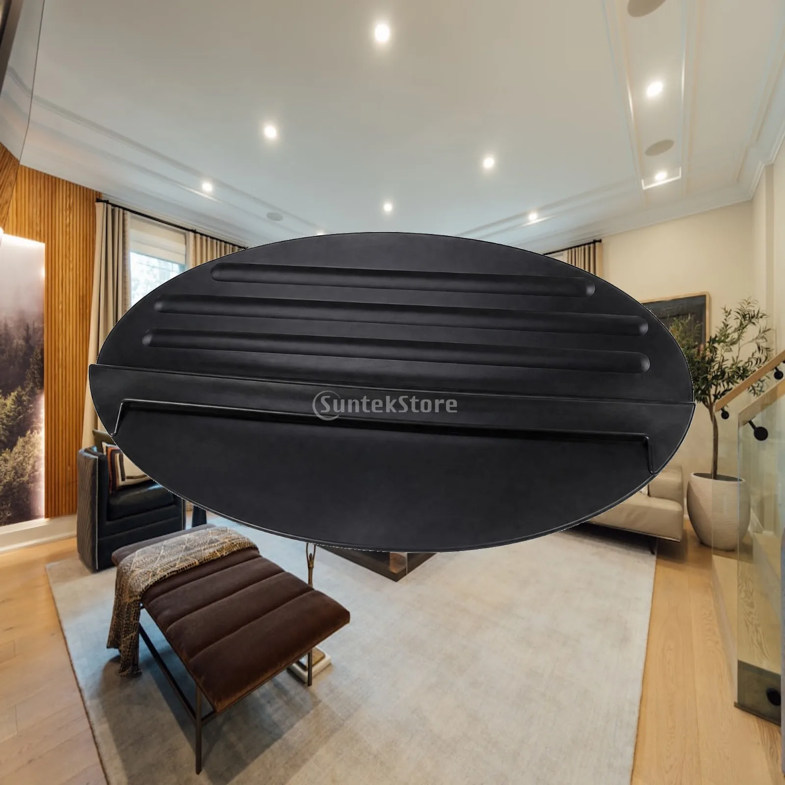 Rubber Ladder Anti Slip Mat for Step Ladder Feet with Raised Edge Pad to Prevent Slipping Protect Floor Surface