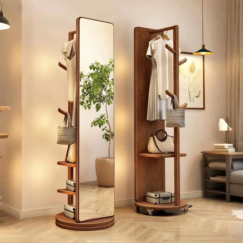 clearance sale Mirror Full-body mirror Movable floor-to-ceiling household rotatable full-length Full-body wall fitting large