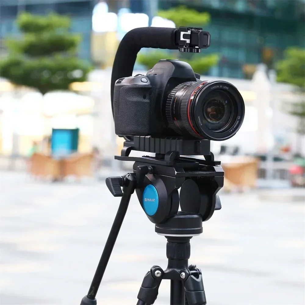 Universal Camera Stabilizer C-shaped Handheld C-frame Photography Stabilizer for DSLR SLR DV Cameras Mobile Phone
