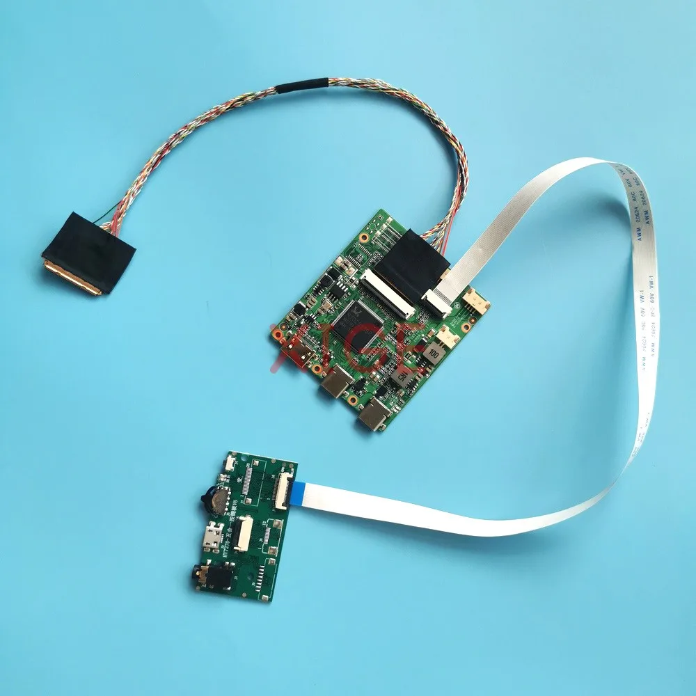 Fit B140XW01 V0/V2/V3/V6/V7/V8/V9/VB TYPE-C Mini-HDMI Laptop Monitor Kit USB Micro Driver Controller Board 40-Pin LVDS 1366*768