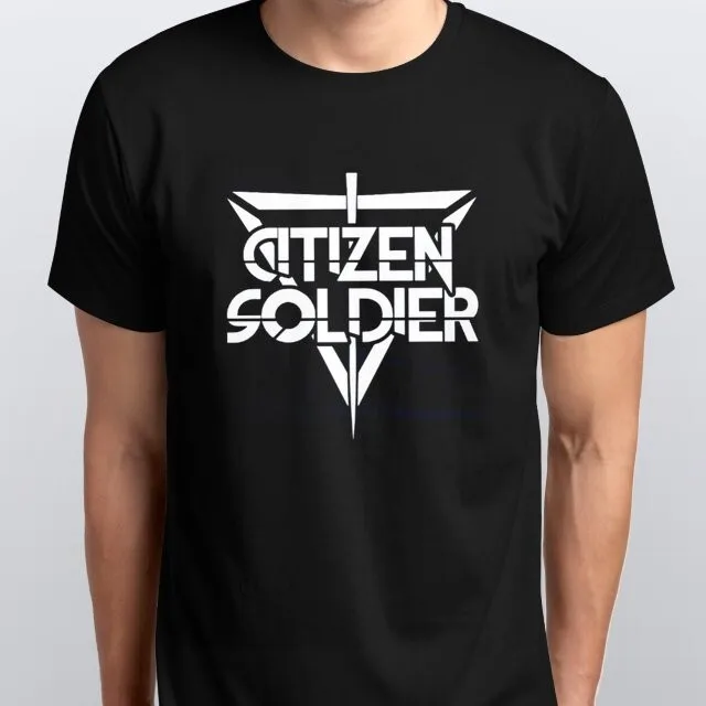 

CITIZEN SOLDIER T-SHIRT Sizes S -4XL Colours Black White Breathable Street Trend Y2k Harajuku Style Unisex Fashion Casual Tops