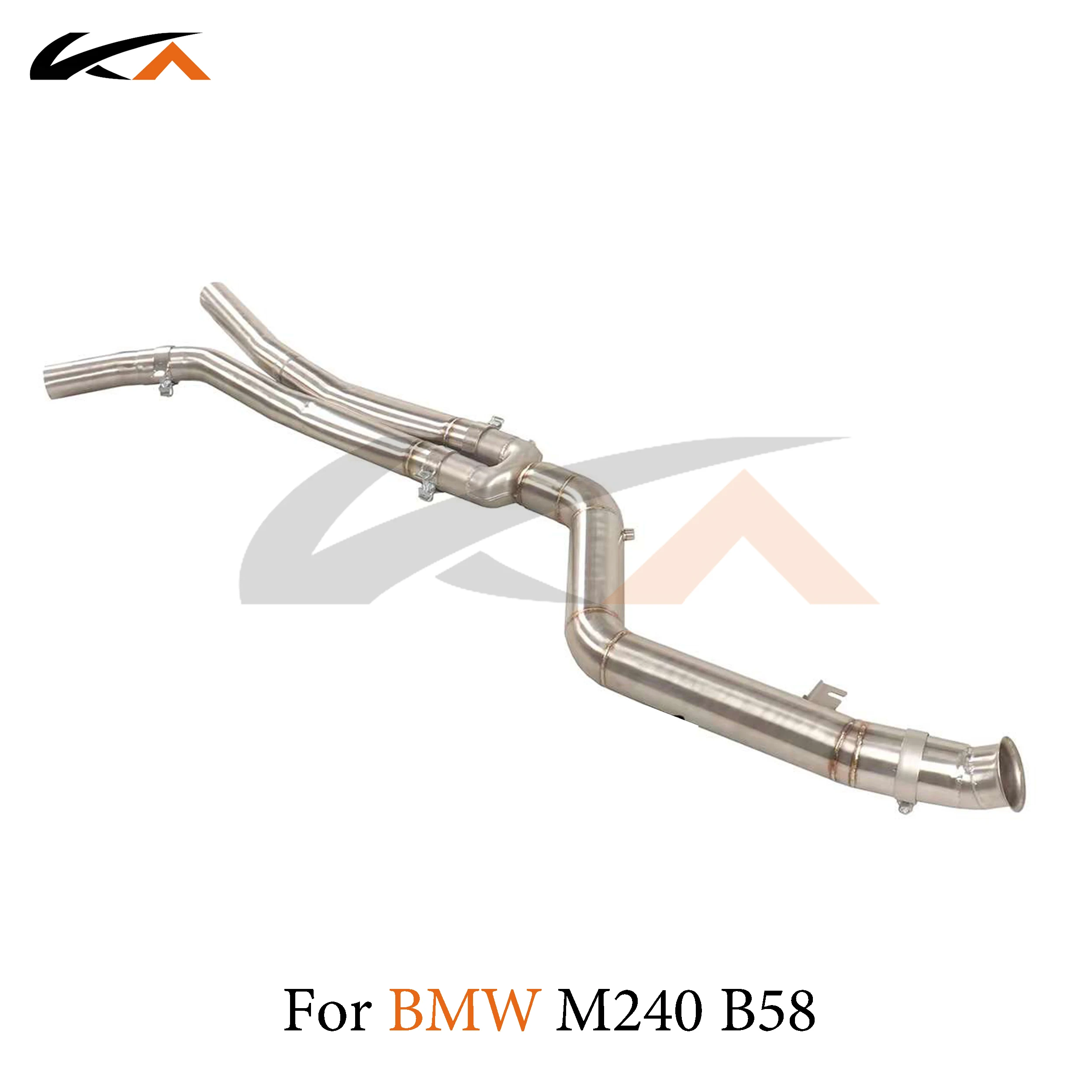 KA Tuning exhaust system parts stainless mid pipe for BMW M240i 3.0T performance straight pipe