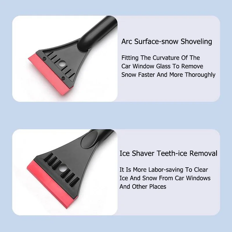 1 Buah Perlengkapan Musim Dingin untuk Mobil, Alat Pembersih Salju, Penghilang Embun Beku dan Penghilang Es Tanpa Merusak Kaca, Alat Pengikis Salju dan Alat Pembersih Salju