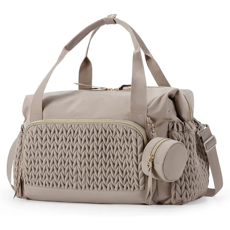 Mommy Diaper Bag Baby Stroller Organizer Backpack Large Capacity Outdoor Travel Maternity Bag with Insulated Pocket Changing Pad
