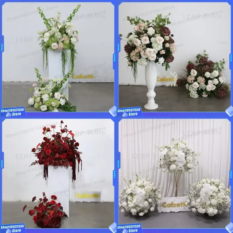 Luxury Artificial Flower Arrangement for Wedding Table Centerpiece Elegant Reception Decor Aisle Floral Display High End