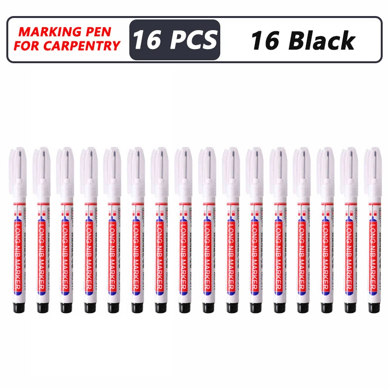 4-40 Stuks 20 Mm Diep Gat Lange Nib Hoofd Marker Voor Metalen Perforeren Pen Waterdichte Badkamer Houtbewerking decor Multifunctionele Tool