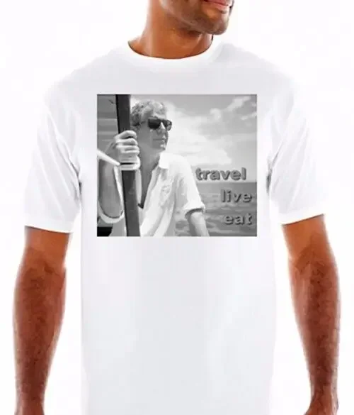Anthony Bourdain No Reservations Parts Unknown Travel Eat Live Tv Show T Shirt