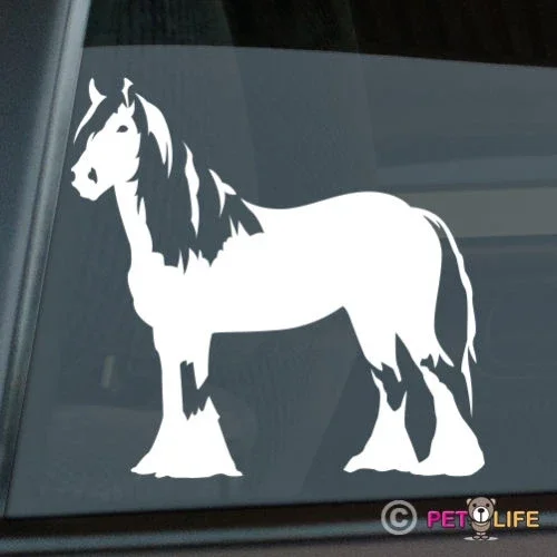 

For Gypsy Horse Sticker Die Cut Vinyl Ver 2 Irish Cob Coloured Tinker Car decal