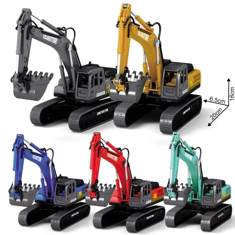 

Simulation Inertial Engineering Vehicle Flexible Joints Rotatable Excavator Model Toy Desk Ornaments Pull Arm Forklift Car Model