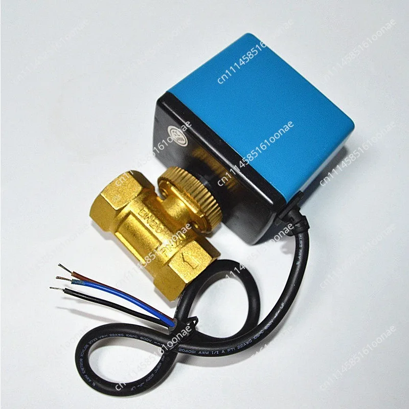 Central air conditioning electric ball valve three-way two-way control valve solenoid valve fan coil ND20