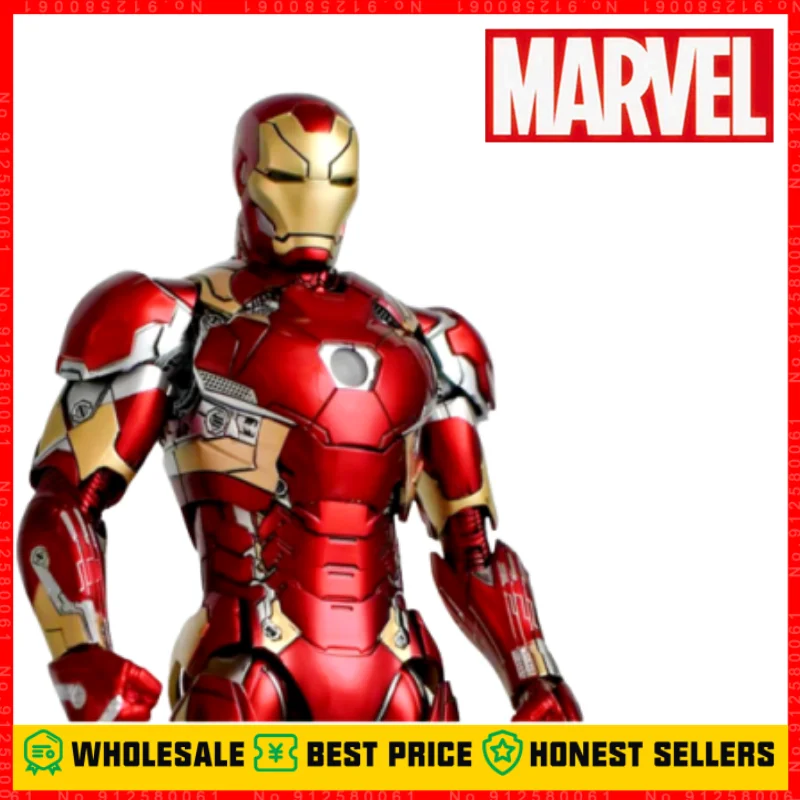 

New Comicave Iron Man 1/12 Marvel Anime Figure Armor Mk46 Joint Movable Led Model Collectible Alloy Toys Gift Birthday