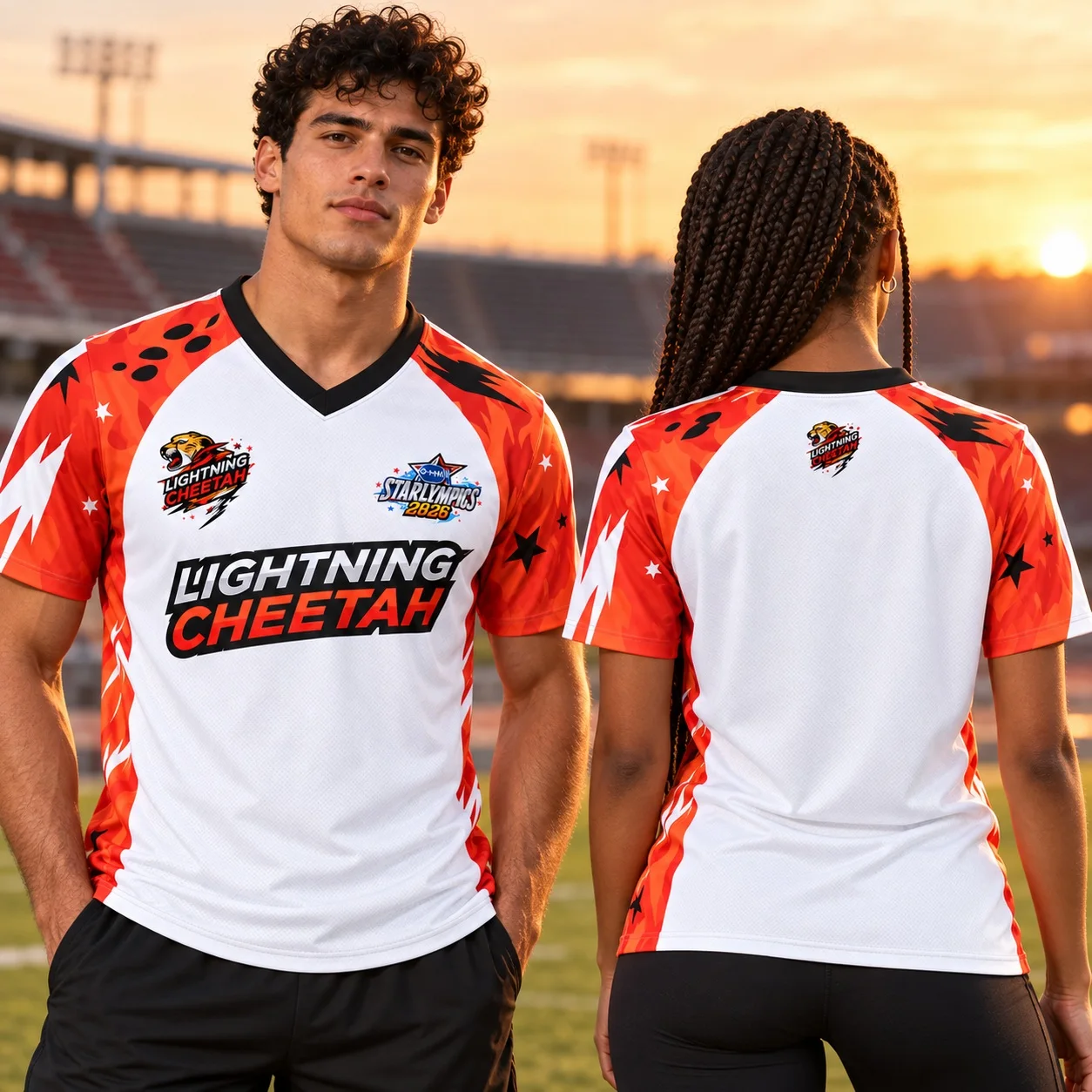 New Custom GMMTV Starlympics 2026 Lightning Cheetah And Shadow Eagle Jersey Custom Name And Number Tshirt Fans Tee