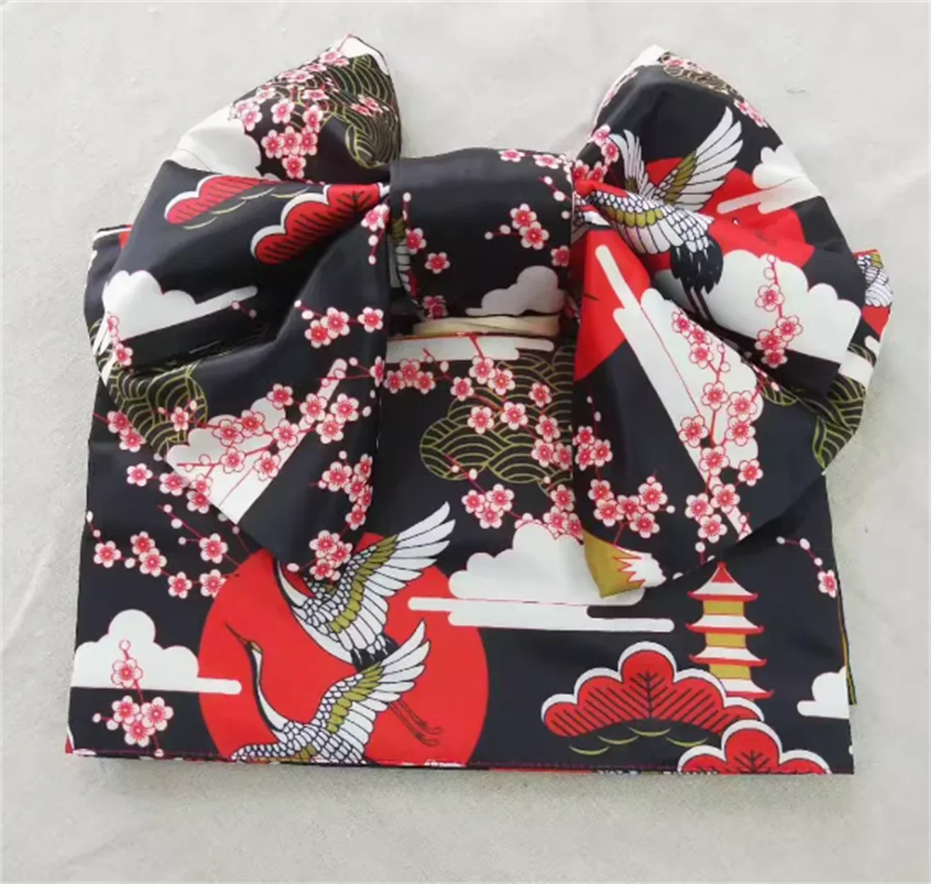 Japanese Kimono Style Butterfly Festival Kimono Waist Cover