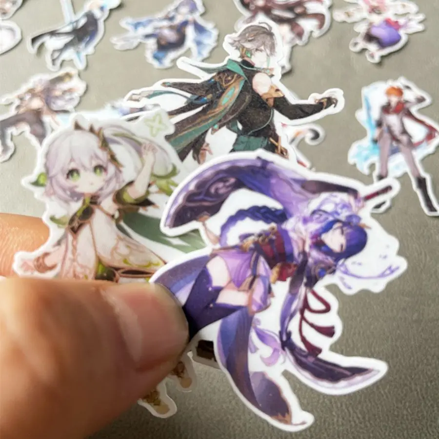 24pcs Large Genshin Impact Sticker  — Yae Miko Tartaglia Raiden Shogun Alhaitham Juglans Regia Klee