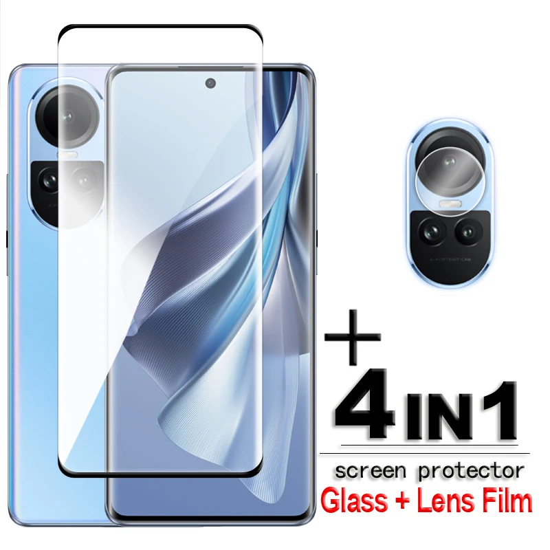 

For OPPO Reno10 Pro 5G Glass 3D Curved Screen Protector OPPO Reno10 Pro Global 10 Pro Plus Tempered Glass For Reno 10 Pro Film