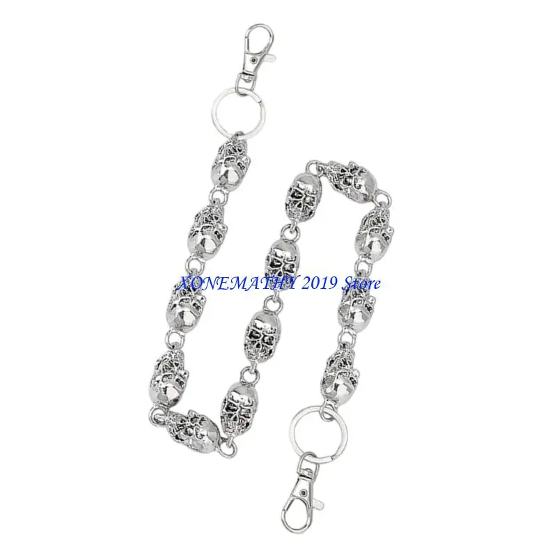 f42f-中空スカルウエストチェーンパンツチェーン女性男性ズボンウエスト装飾