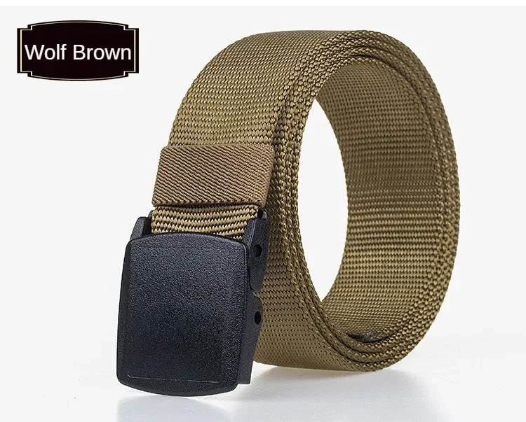 Ykk Kunststoffs chnalle Nylon gürtel für Frauen und Männer Metall freier Hüftgurt Sicherheits inspektion Student Militär Trainings gürtel für Männer – Detail 14