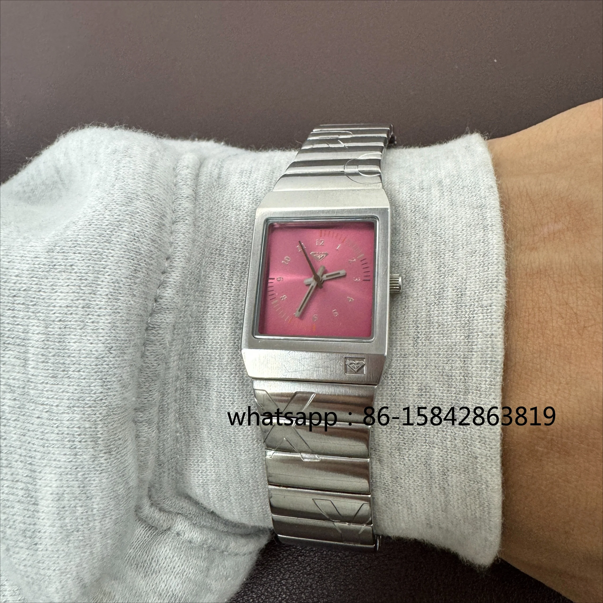Medieval Quartz Hand Square Watch Niche Retro Casual Simple Metal