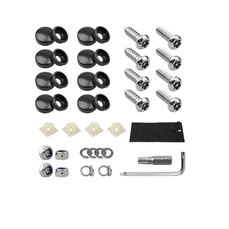 Universal Silicone License Plate Frame With Mount Screws US Standard Auto Exterior Modification Parts