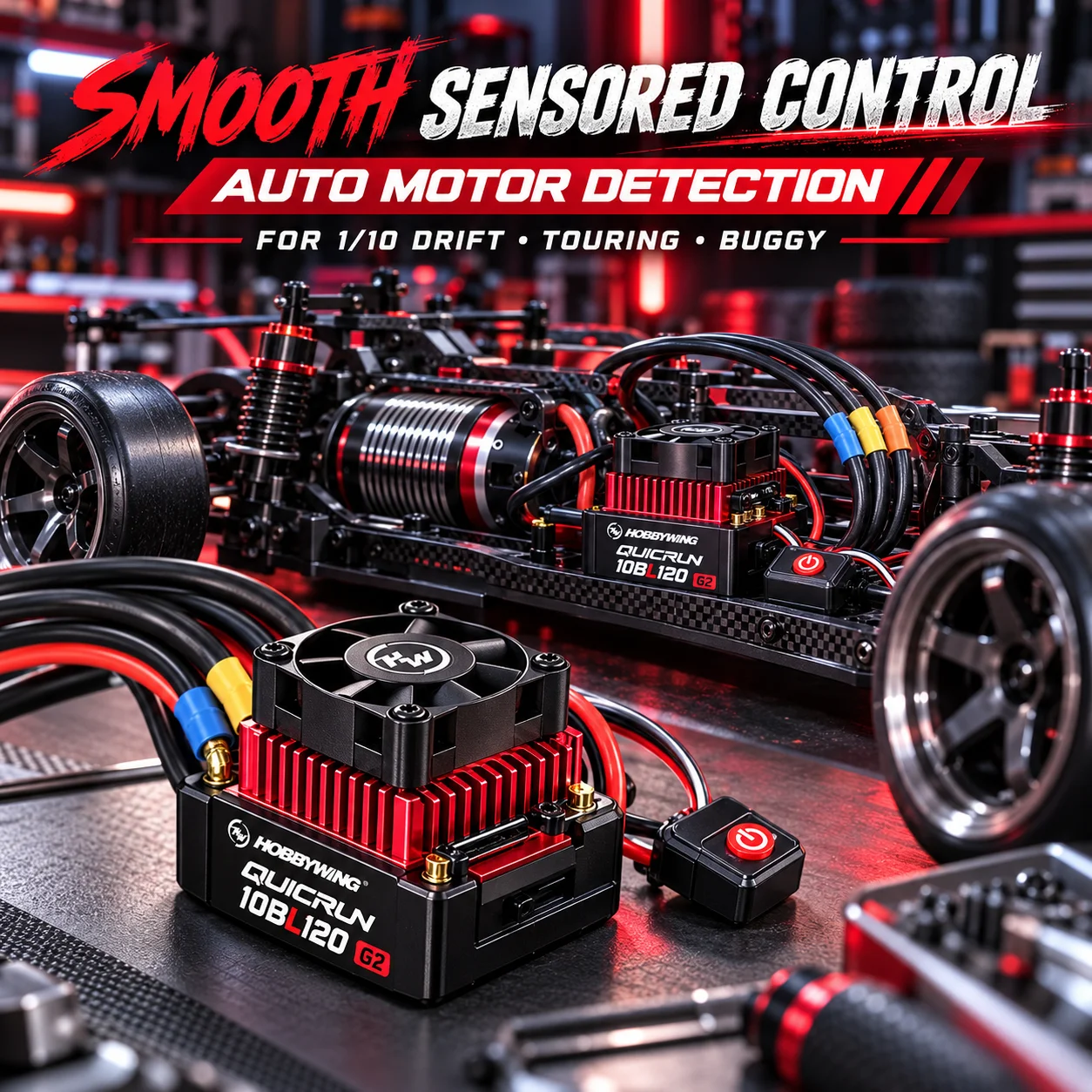 Hobbywing QuicRun 10BL120 ESC - Brushless Esc Sensored 120A Rc Drift avaliação e preço