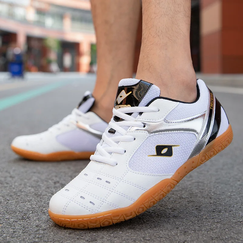 Four Seasons Table Tennis Shoes Couples Children's Non-slip Wear-resistant Breathable Sneaker Professional Training Trainer