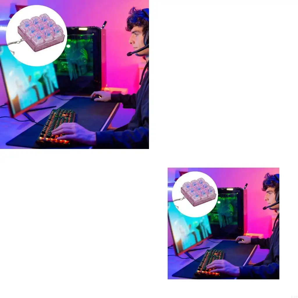 E1PF 9 Axes Mechanical Keyboard Switches Sampler Feature Minimalist No Light Design and Fashionable Stylish Look