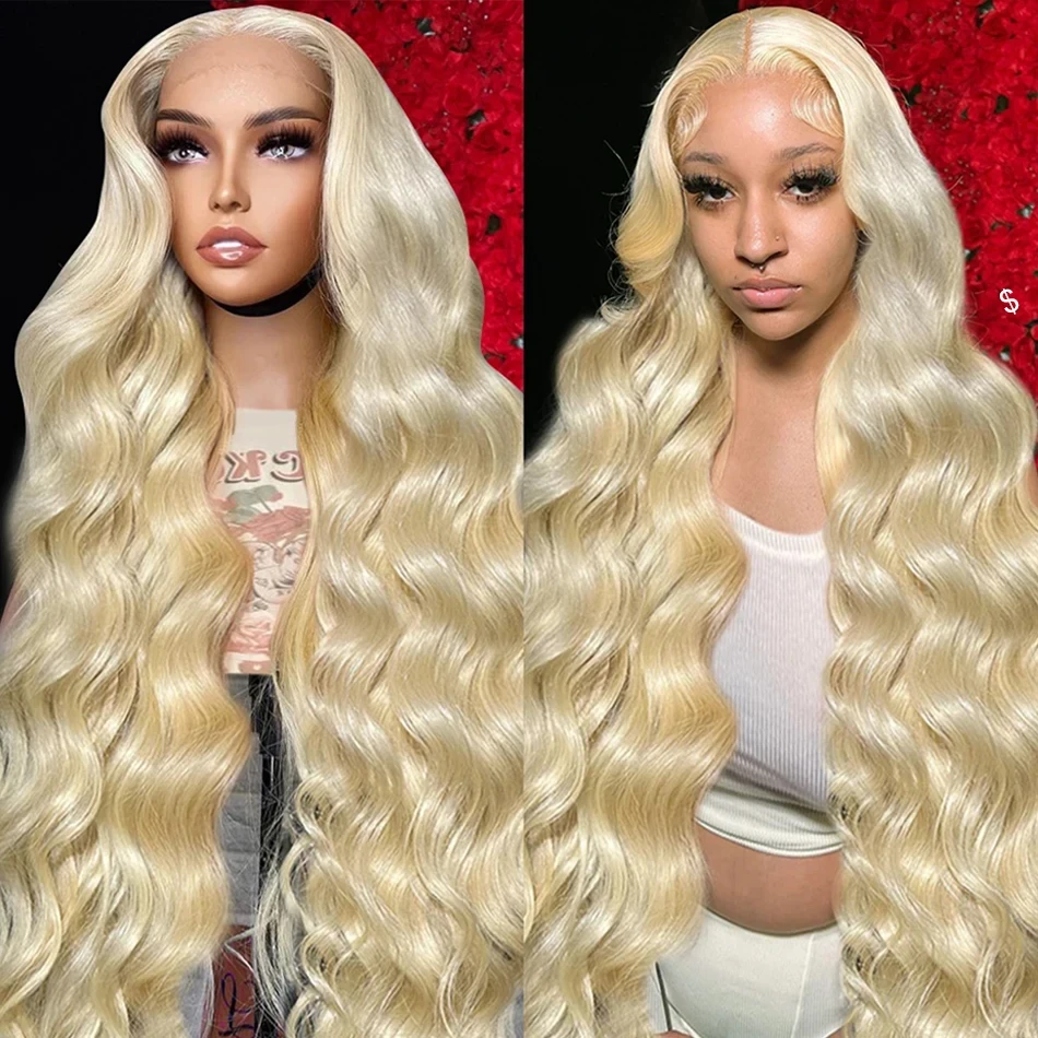 Body Wave 13x4 613 Honey Blonde Lace Front Wig 13x6 HD Transparent Lace Frontal Wig Brazilian Colored Human Hair Wigs For Women