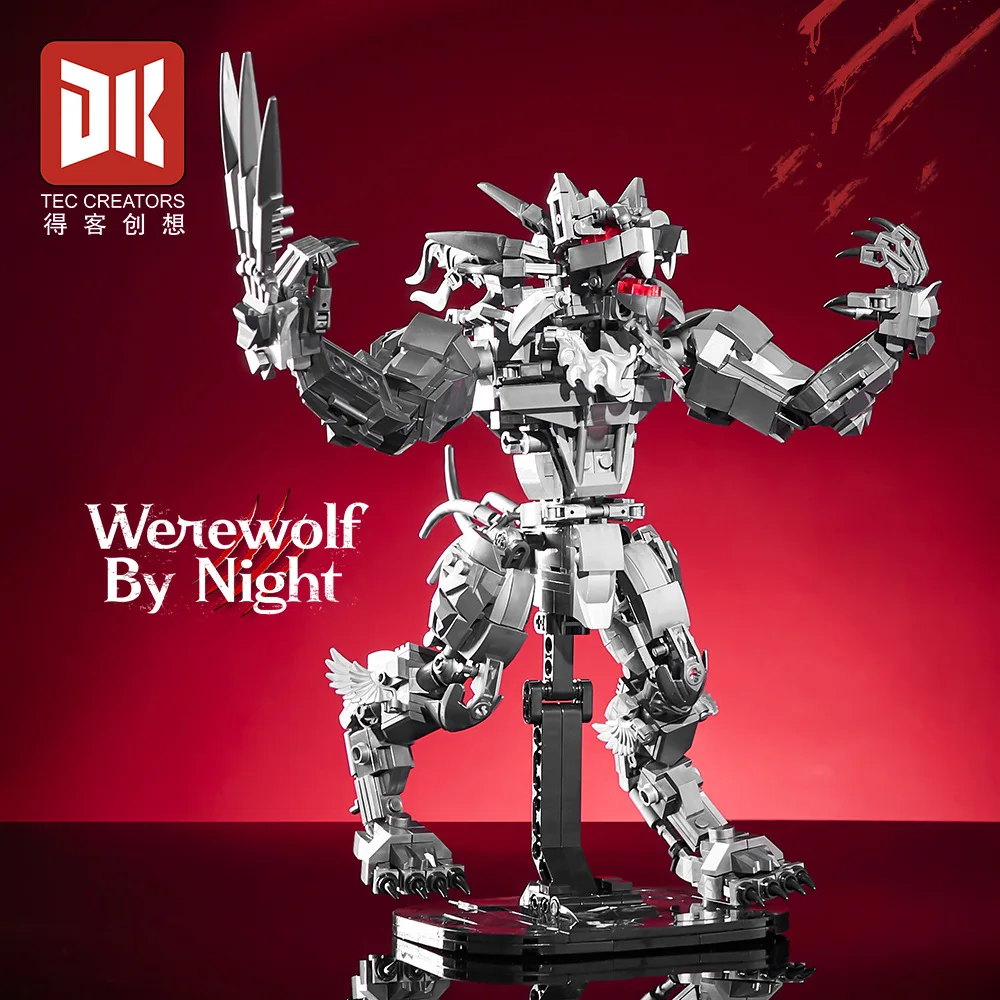 

Movie Werewolf Building Block Figure Werewolf By Night Articular Mobility Mech Model Assembled Bricks Toy For Kids Santa Gift