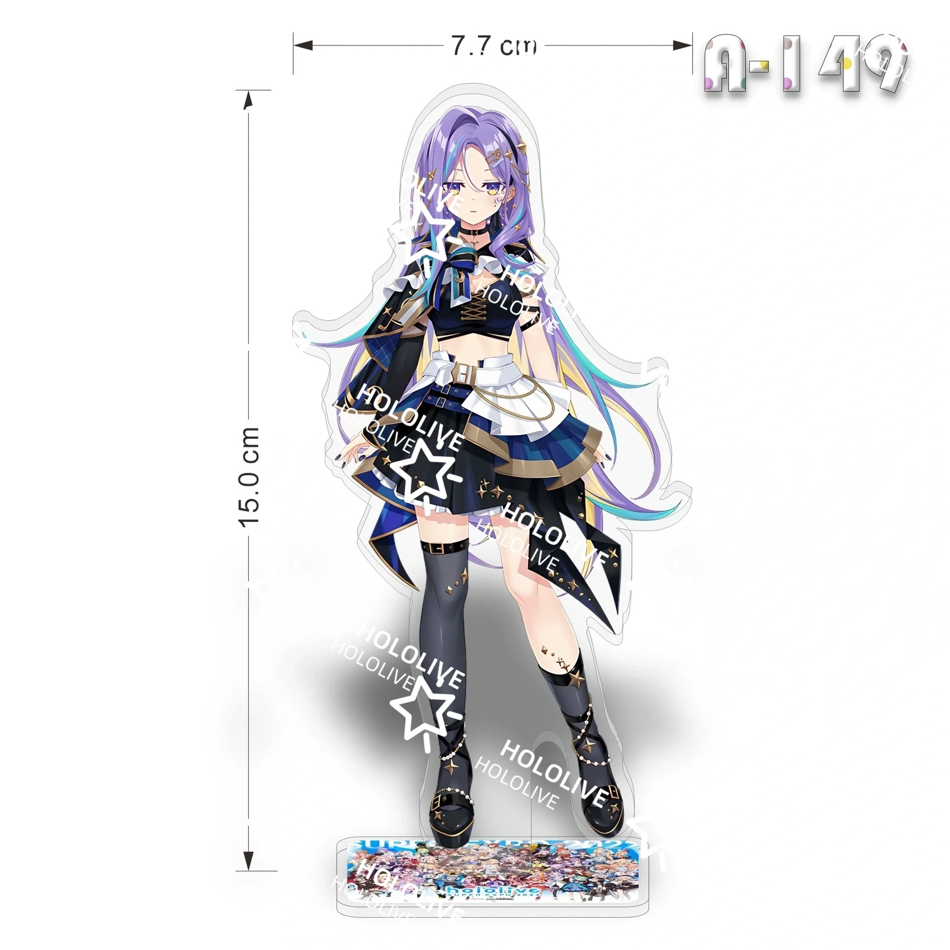 Anime Acrylic Figure Stand Model Desk Decor Ornament Cartoon Darknesss Hololive Inugami Korone Keychain Fans Gift view 6